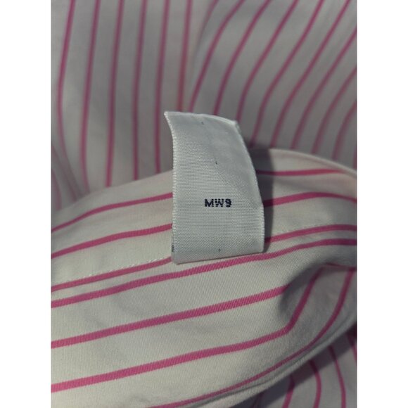 Ralph Lauren Mens Classic Fit XXL Pink & White Striped Button-Down Shirt - Picture 6 of 7